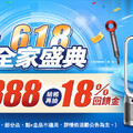 618全家盛典_指定品下單登記抽18%購物金回饋