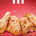 雪花乳酪脆雞 聖誕限定登場，一口咬下甜鹹乳酪像初雪般慢慢融開