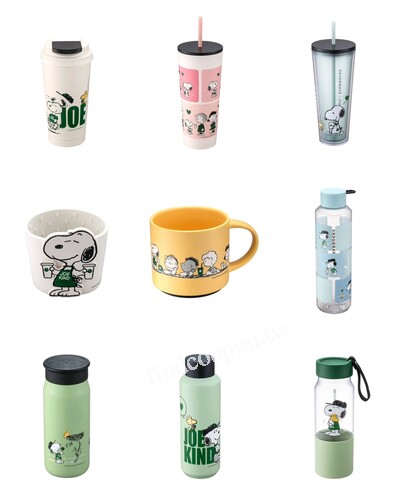 經典漫畫PEANUTS 星巴克聯名商品，打造專屬角色