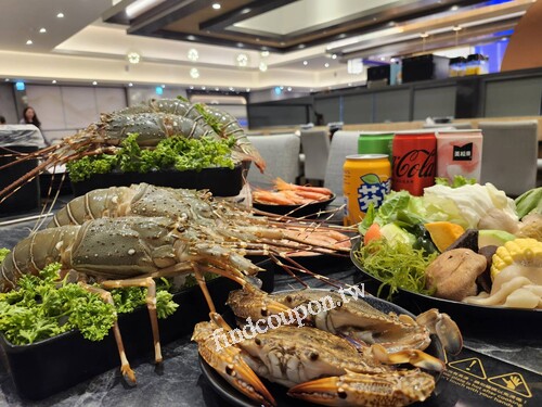 極千葉只要4人同行（其中一位是當月壽星），現場送青殼龍蝦乙尾