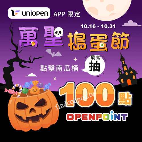 會員登入App天天抽，看誰能把100點OPENPOINT帶回家