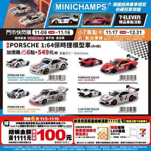 1:64 經典收藏系列第二波限量登場，來自德國的MINICHAMPS®