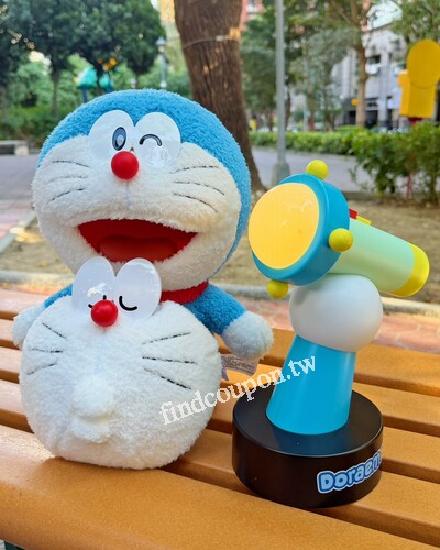 完成指定動作，抽哆啦A夢可動毛絨擺品乙個或縮小燈夜燈乙個