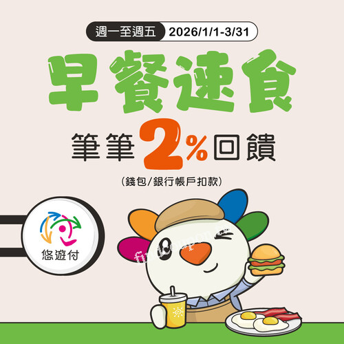2026/3/31前來21Plus指定門市用悠遊付結帳，最高享7%回饋
