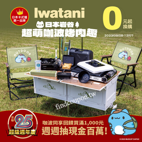 快來全聯把「日本岩谷-超萌咖波系列」商品帶回家吧